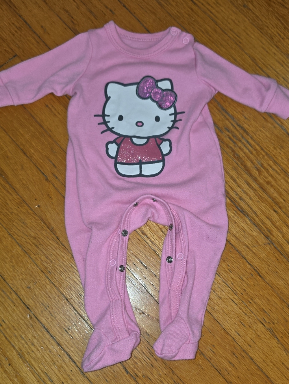 Hello Kitty By SANRIO Footie Pink Baby 3-6M